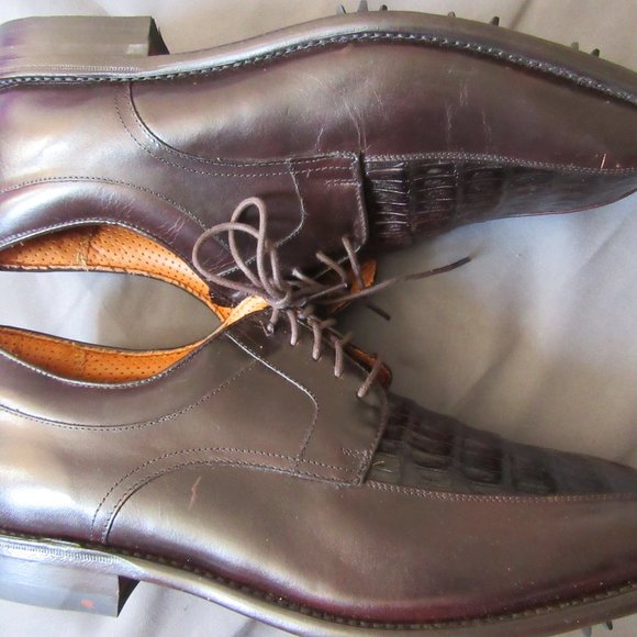 Mens Justin Golf Shoes Brown Caiman Alligator Exotic Leather Sz 11 EE New main image 9